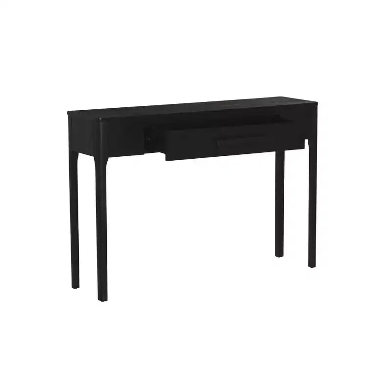Consolle in lacca nera con cassetto – 48W x 12.5D x 33H pollici