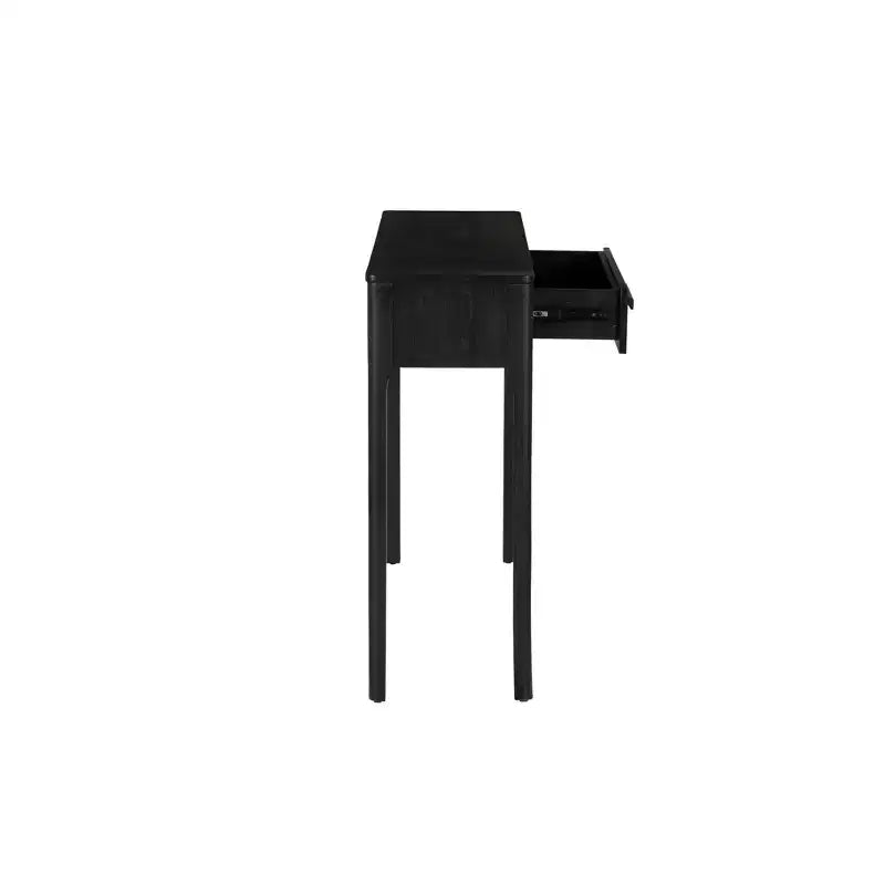 Consolle in lacca nera con cassetto – 48W x 12.5D x 33H pollici