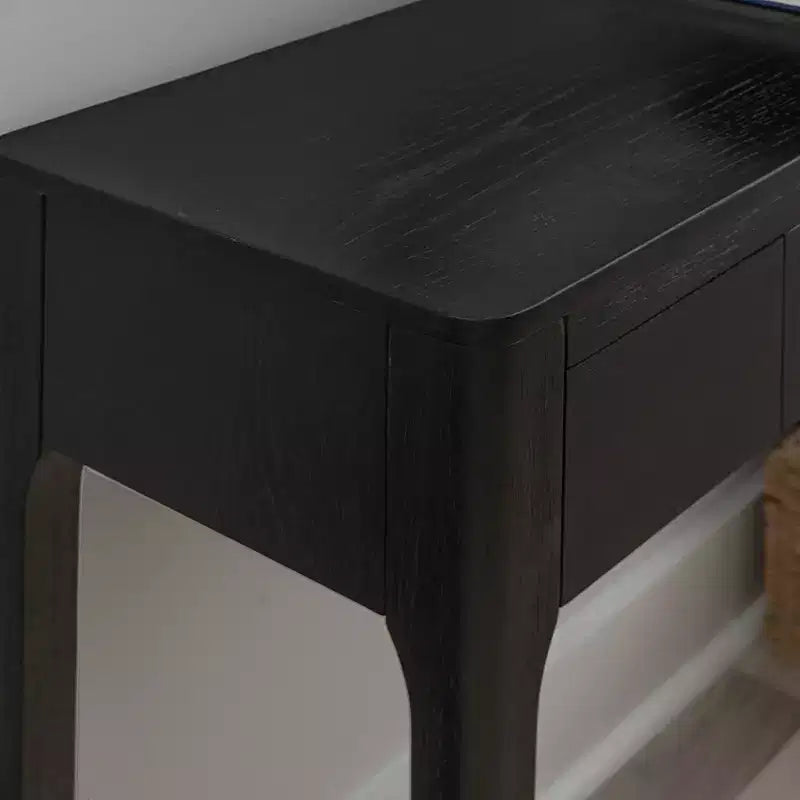Consolle in lacca nera con cassetto – 48W x 12.5D x 33H pollici