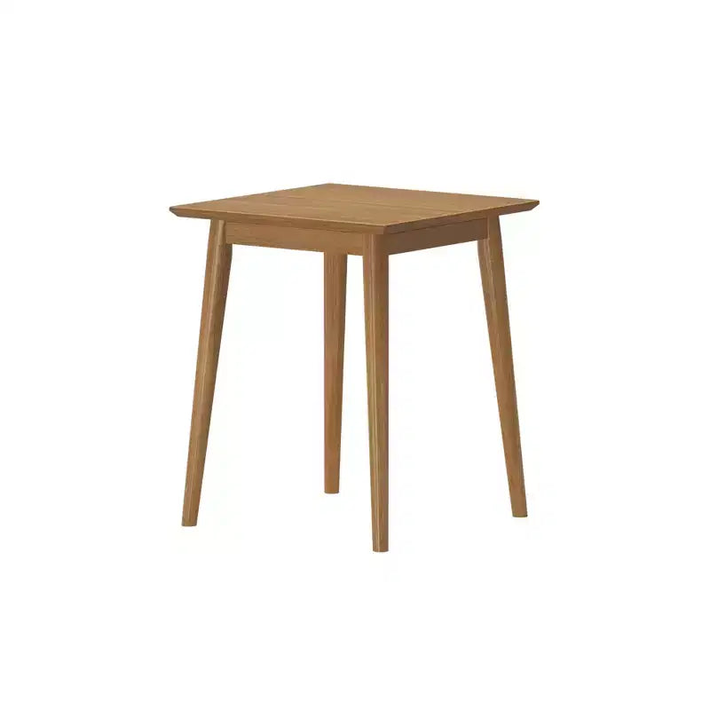 Tavolino da salotto quadrato in legno massello di pino da 50 cm, stile moderno di metà secolo, finitura a basso VOC, alto 60 cm