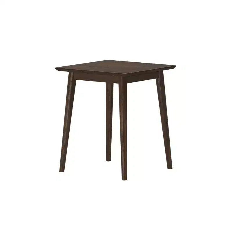 Tavolino da salotto quadrato in legno massello di pino da 50 cm, stile moderno di metà secolo, finitura a basso VOC, alto 60 cm