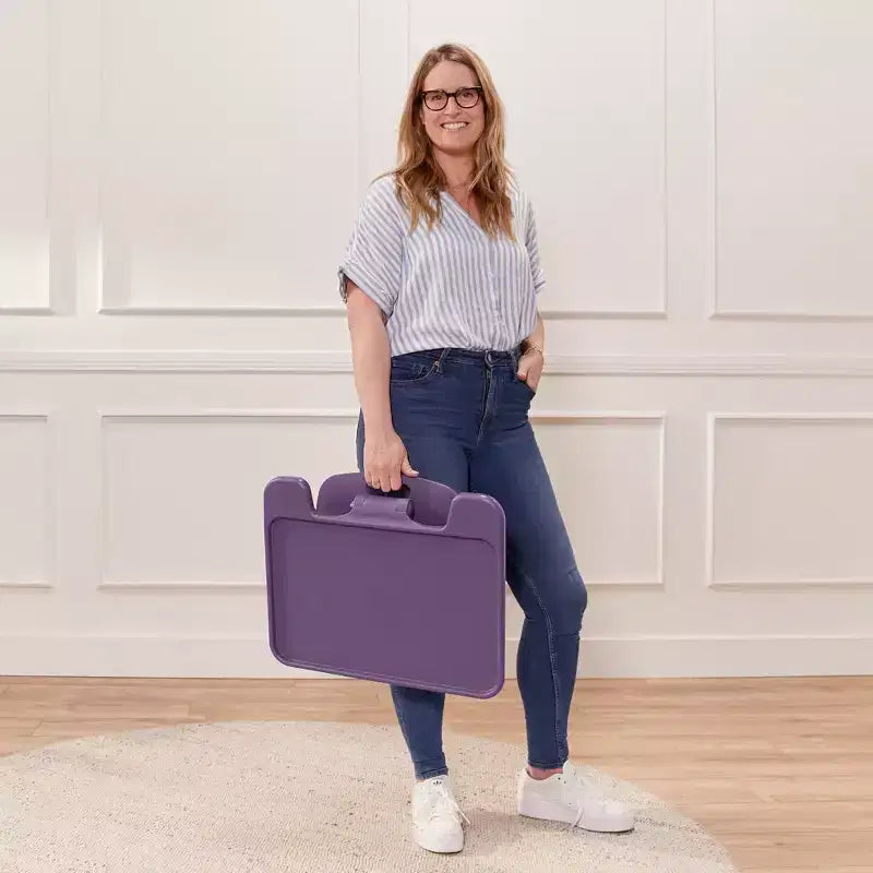 Scrivania portatile pieghevole per laptop con superficie regolabile, grande