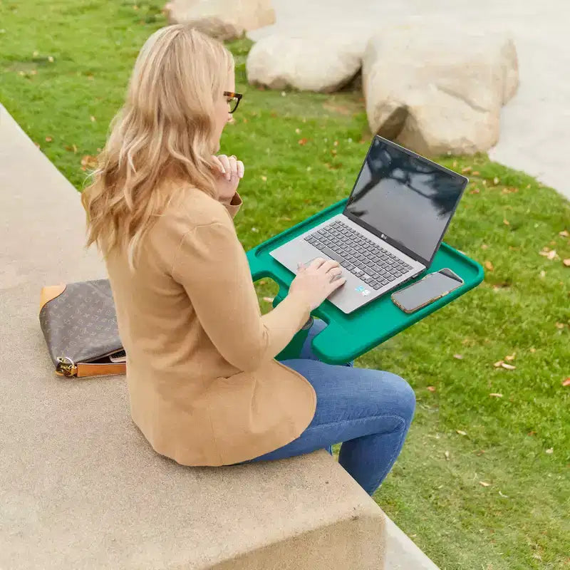 Scrivania portatile pieghevole per laptop con superficie regolabile, grande