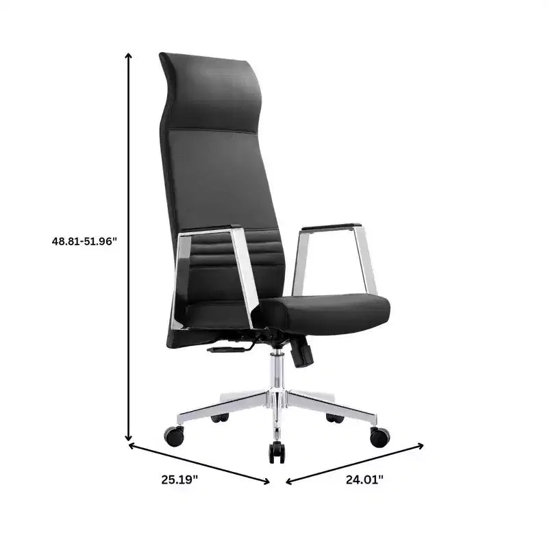 Sedia da ufficio ergonomica con schienale alto, supporto lombare, schienale in rete, girevole e regolabile in altezza