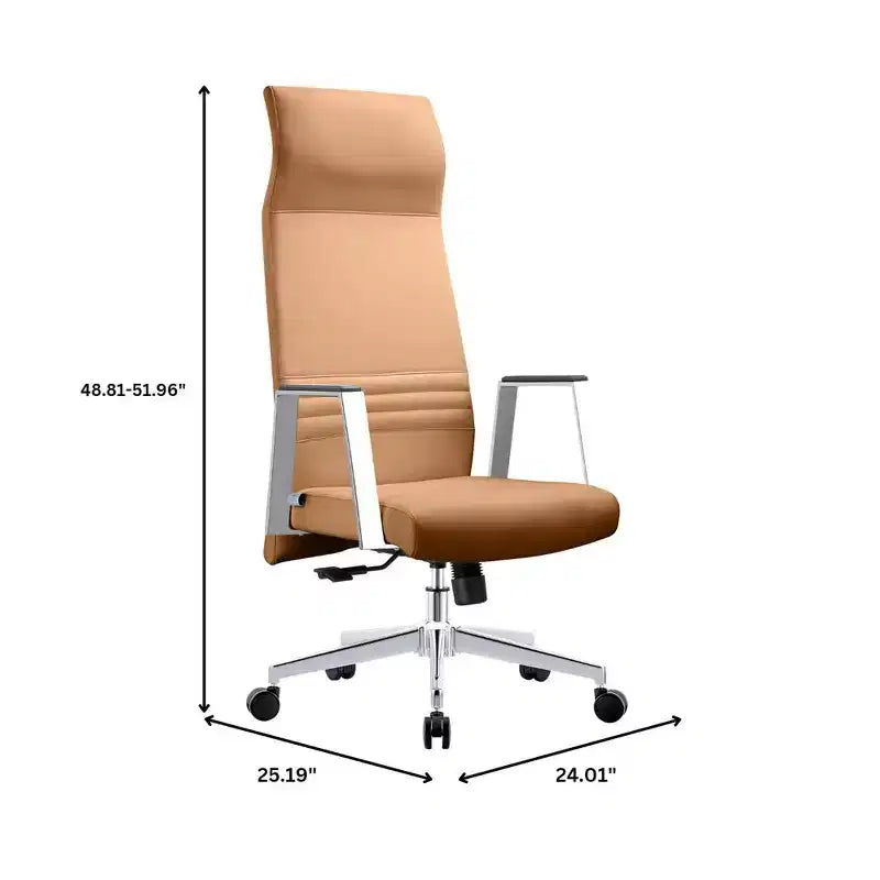 Sedia da ufficio ergonomica con schienale alto, supporto lombare, schienale in rete, girevole e regolabile in altezza