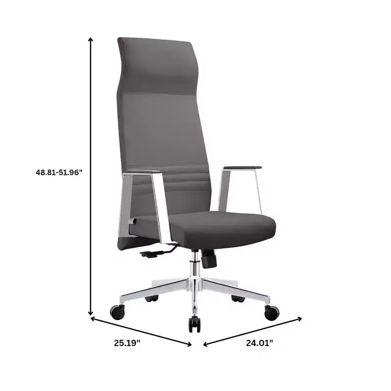 Sedia da ufficio ergonomica con schienale alto, supporto lombare, schienale in rete, girevole e regolabile in altezza