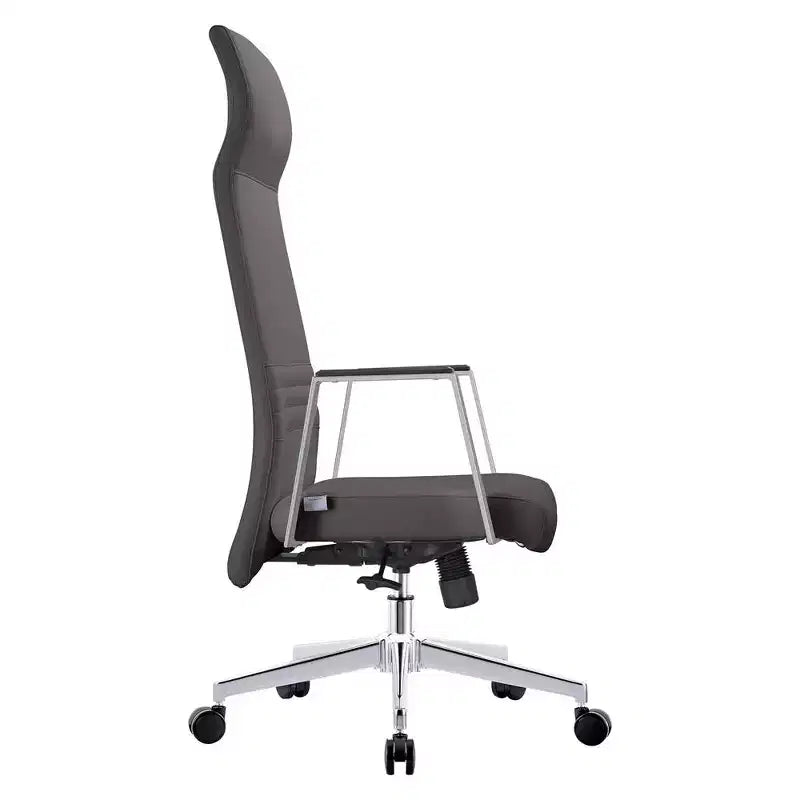 Sedia da ufficio ergonomica con schienale alto, supporto lombare, schienale in rete, girevole e regolabile in altezza