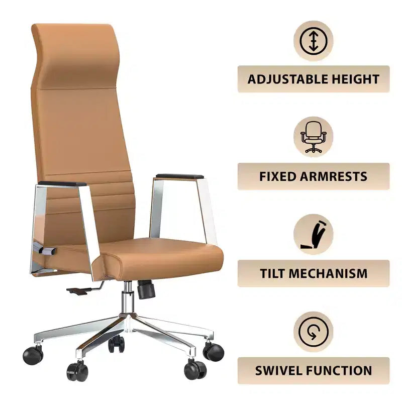 Sedia da ufficio ergonomica con schienale alto, supporto lombare, schienale in rete, girevole e regolabile in altezza