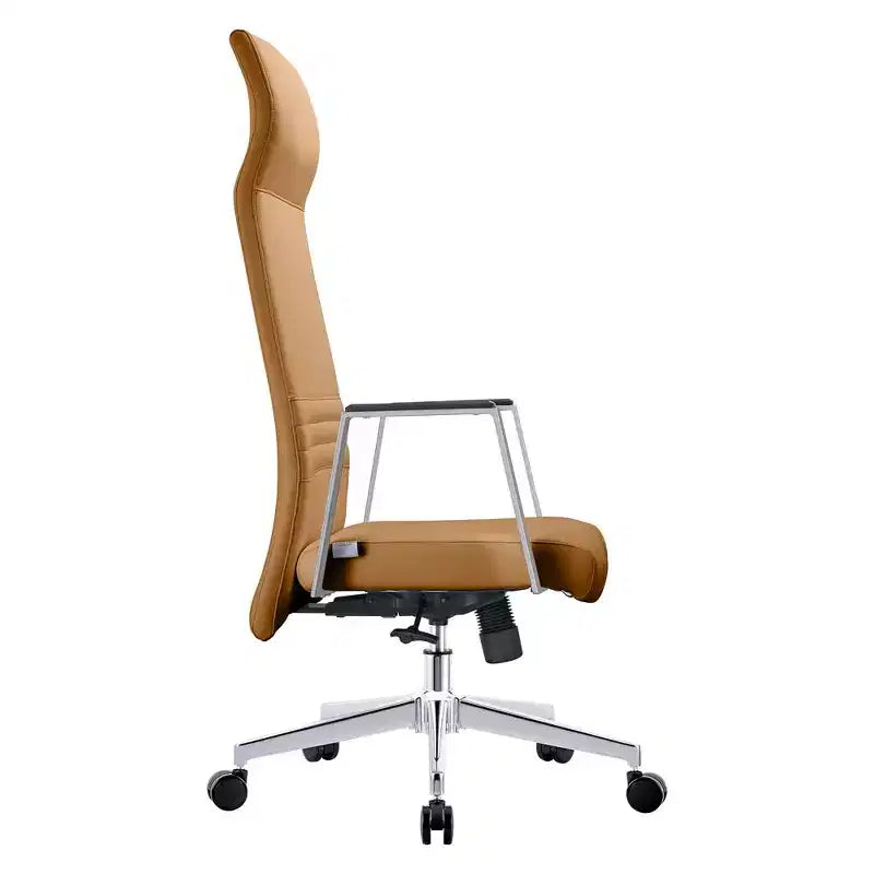 Sedia da ufficio ergonomica con schienale alto, supporto lombare, schienale in rete, girevole e regolabile in altezza