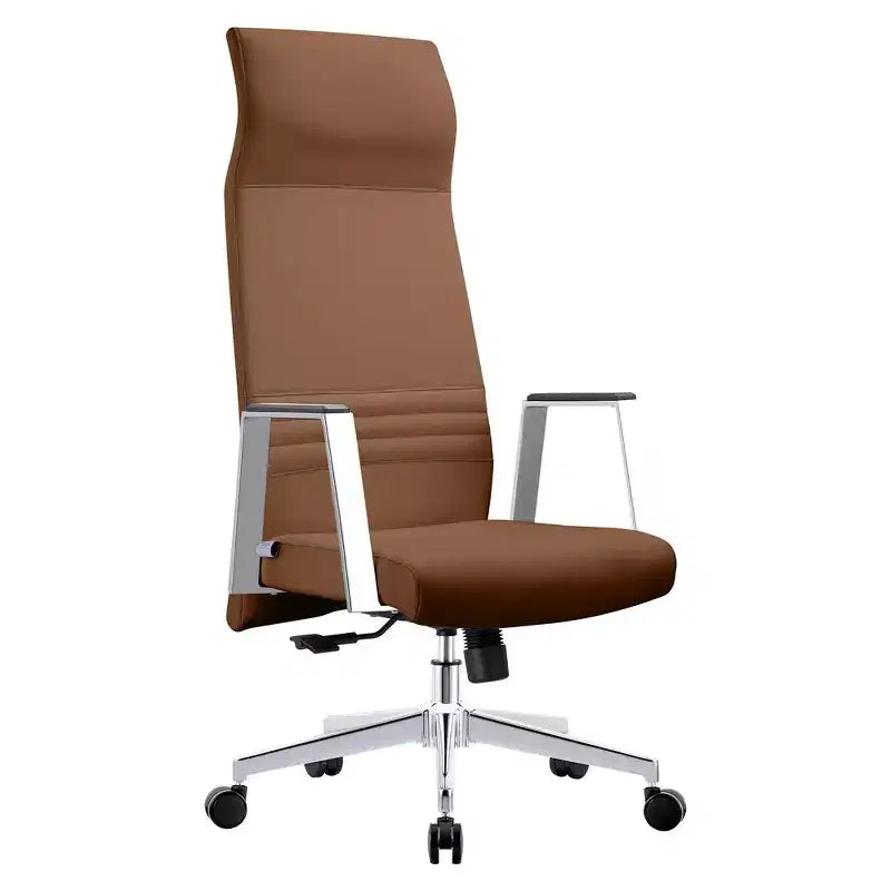 Sedia da ufficio ergonomica con schienale alto, supporto lombare, schienale in rete, girevole e regolabile in altezza