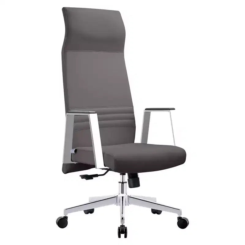 Sedia da ufficio ergonomica con schienale alto, supporto lombare, schienale in rete, girevole e regolabile in altezza