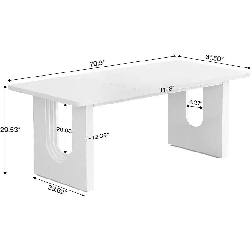 Scrivania direzionale moderna grande 180 cm, piano in MDF con struttura in metallo, per ufficio o studio domestico