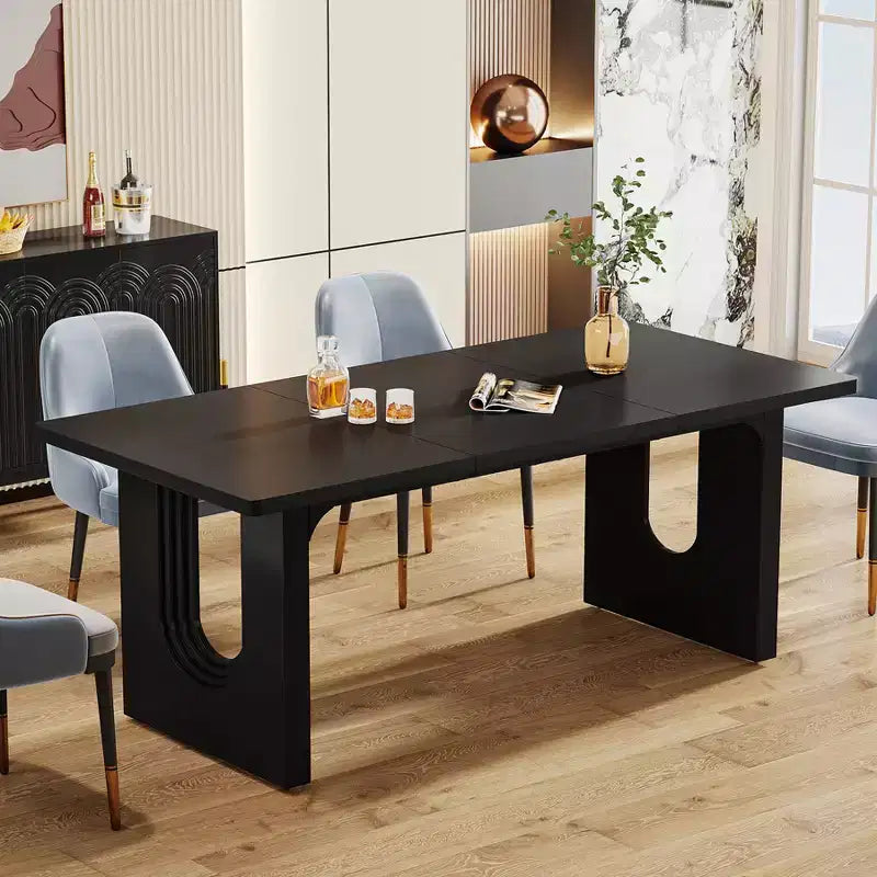 Scrivania direzionale moderna grande 180 cm, piano in MDF con struttura in metallo, per ufficio o studio domestico