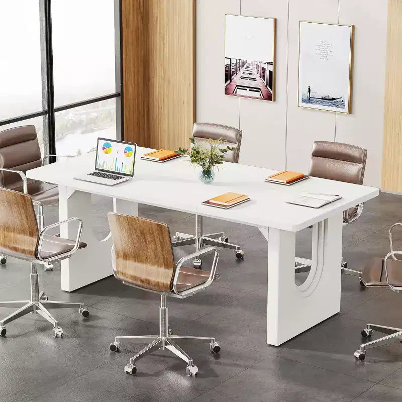 Scrivania direzionale moderna grande 180 cm, piano in MDF con struttura in metallo, per ufficio o studio domestico