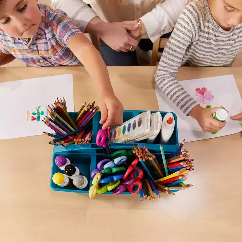 Tavolo rettangolare per bambini in legno di gomma, 122 x 61 x 58 cm, certificato GREENGUARD Gold, colori assortiti