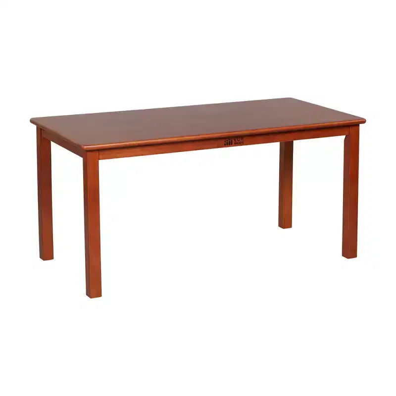 Tavolo rettangolare per bambini in legno di gomma, 122 x 61 x 58 cm, certificato GREENGUARD Gold, colori assortiti