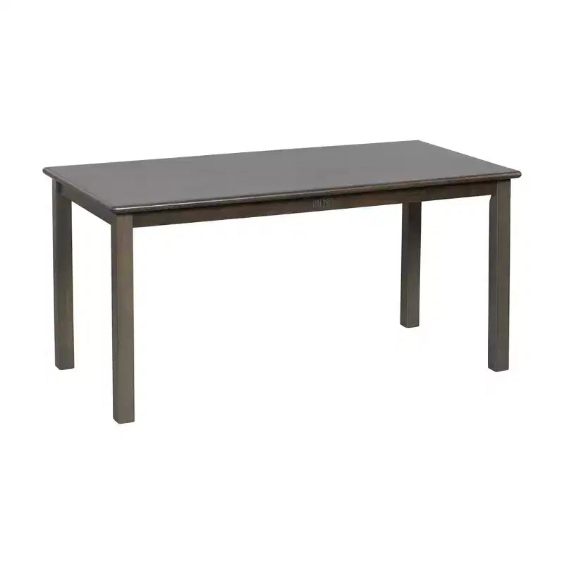 Tavolo rettangolare per bambini in legno di gomma, 122 x 61 x 58 cm, certificato GREENGUARD Gold, colori assortiti