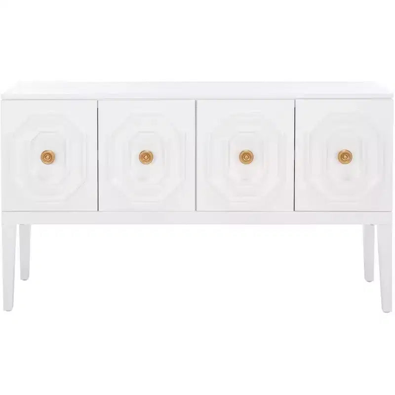 Riya 3 Door 2 Shelf Sideboard - MED5005 - White - Safavieh