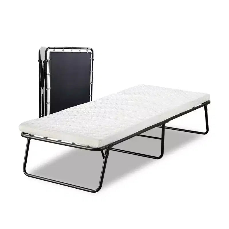 Brandina Pieghevole con Materasso in Memory Foam da 7,5 cm, Robusto Telaio in Metallo, Nessun Montaggio Richiesto