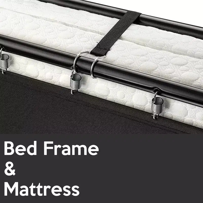 Brandina Pieghevole con Materasso in Memory Foam da 7,5 cm, Robusto Telaio in Metallo, Nessun Montaggio Richiesto