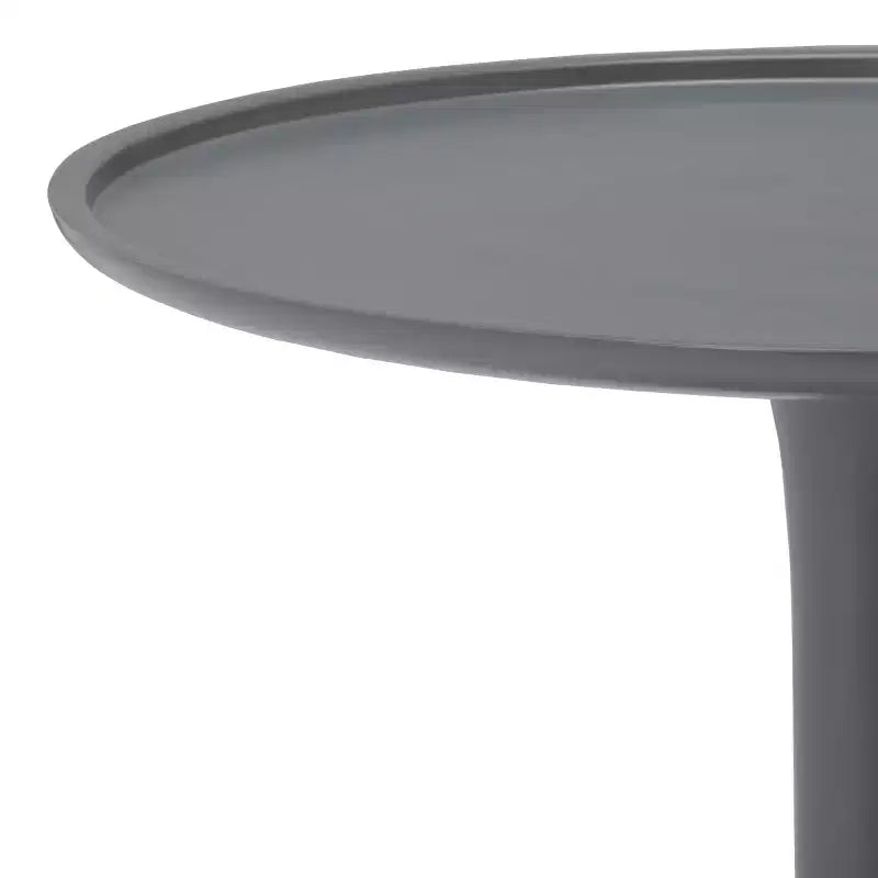 Tavolino rotondo d'accento in alluminio