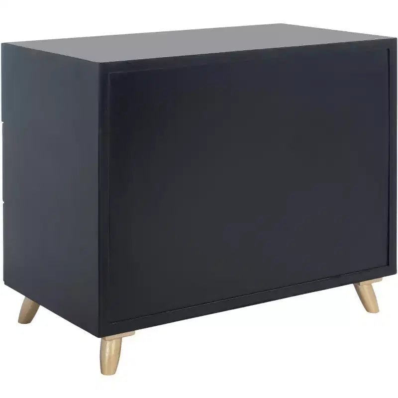 Cassettiera a 3 cassetti con gambe affusolate